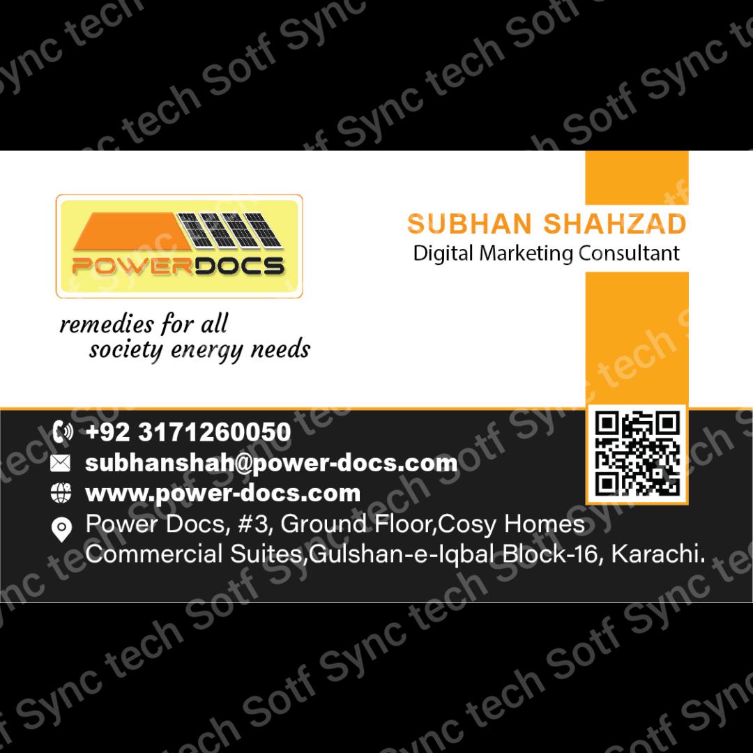 Solar Radiance: Business Card Design for Power Docs